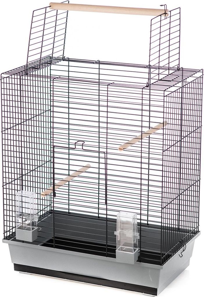 Duvo+ Vogelkäfig Ara grau/schwarz