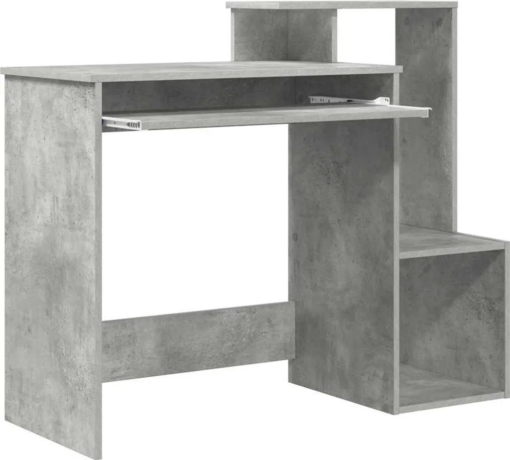 Scrittoio Compatto vidaXL Grigio Cemento 106x41 cm | Ufficio e Home Office
