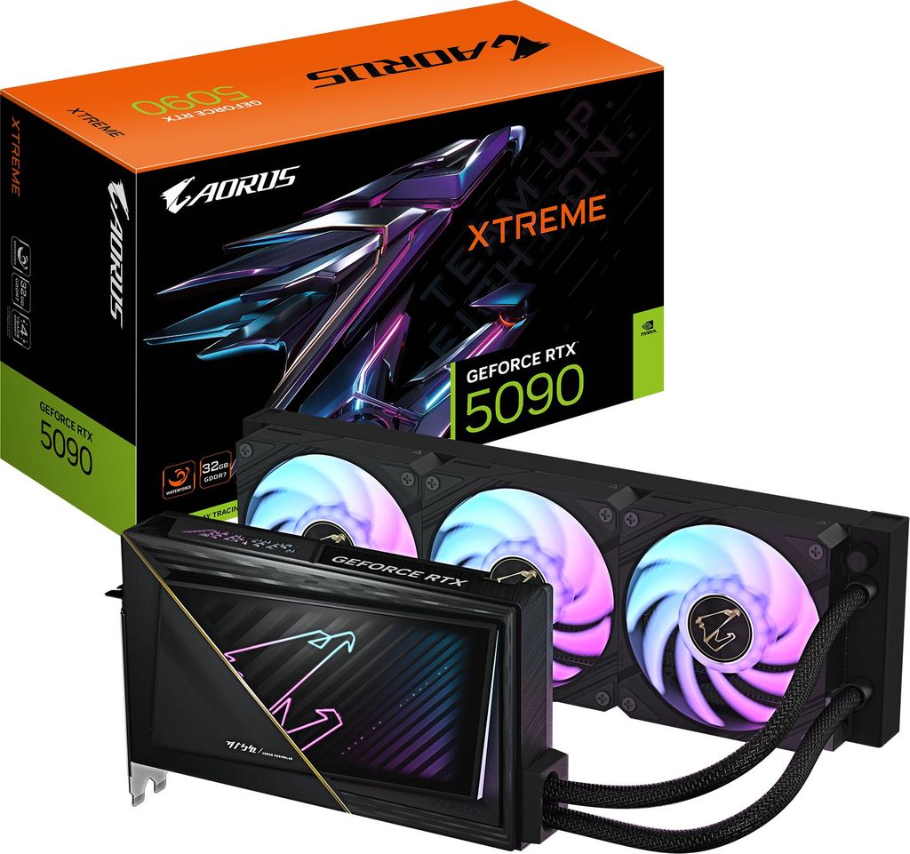 VGA Gigabyte GeForce RTX 5090 32GB AORUS XTREME WATERFORCE