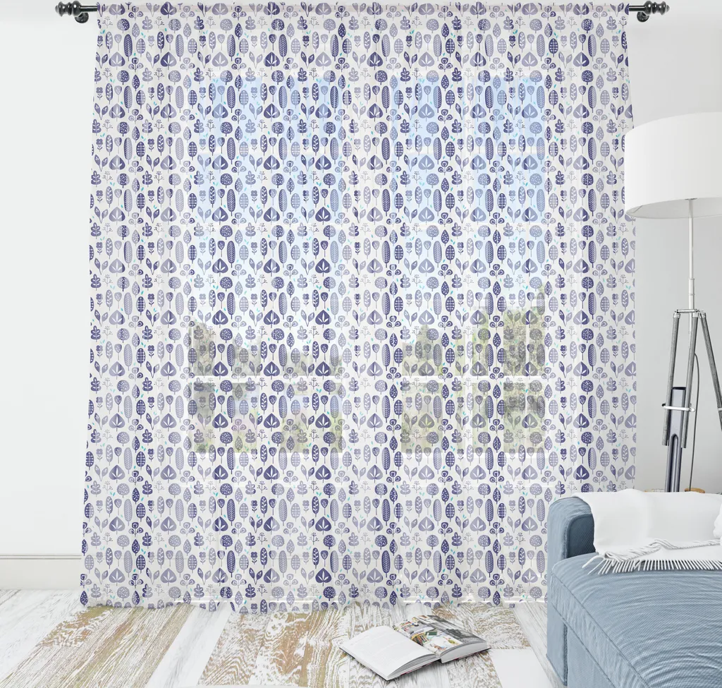 Relooking Mural Facile : Tapisserie Satinée Lavande Motif Arbres 180x274