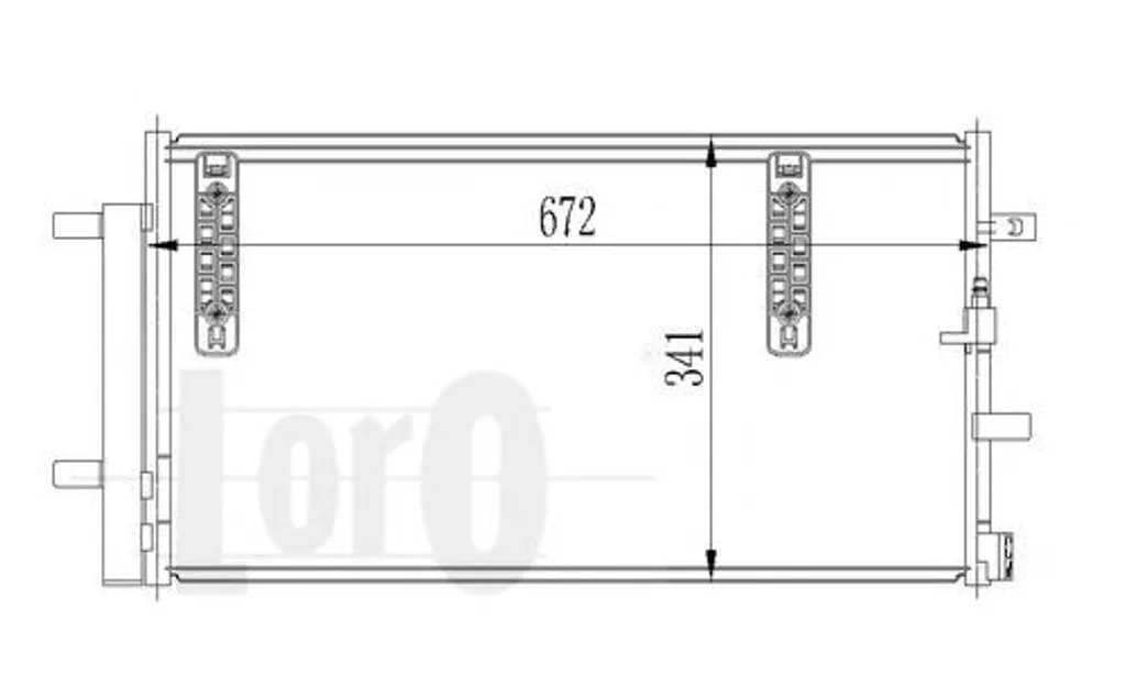 ABAKUS 003-016-0021 Condenseur de Climatisation OE 4G0 260 403A
