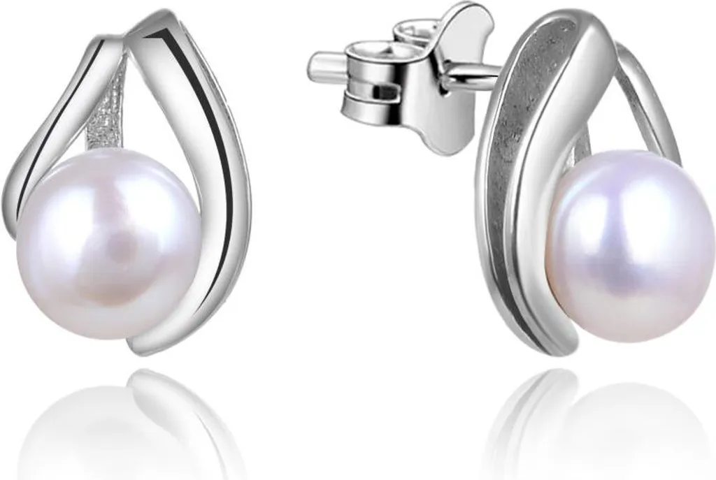 Boucles d'oreilles argent hypoallergénique et perles - Anti-irritation