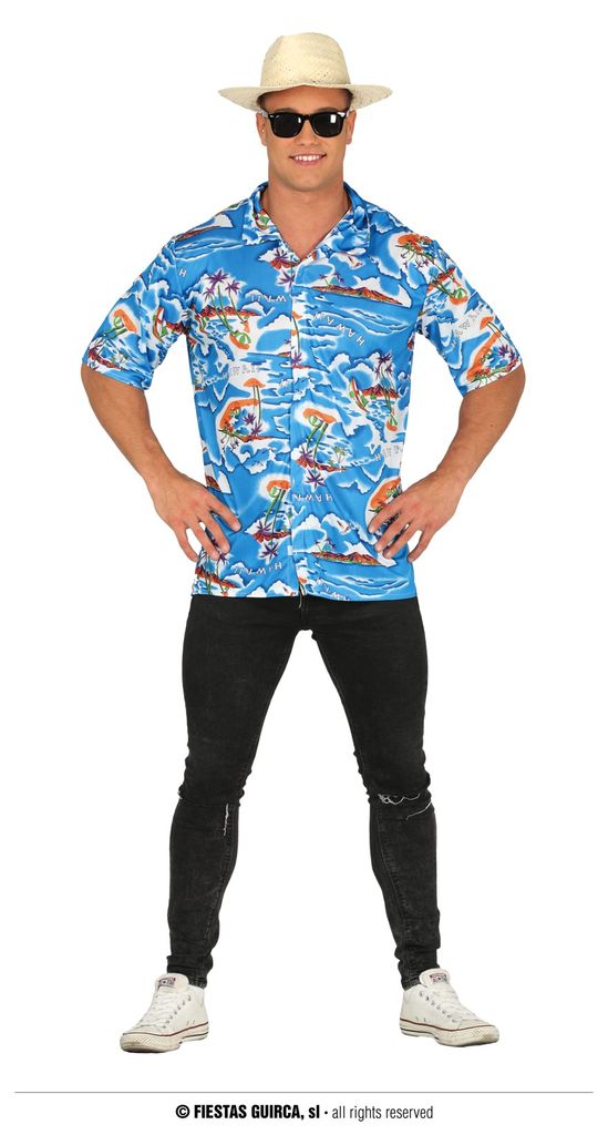 Sommer Oase Paradiesische Insel Urlaub Hawaii Freizeit Hemd Bunte Tropische Abenteuer Sommerfeeling Partygarderobe Lebhafte Feier Naturreise Strand...