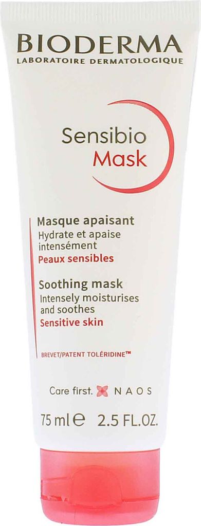A product shot of a tube of Bioderma Sensibio Mask.