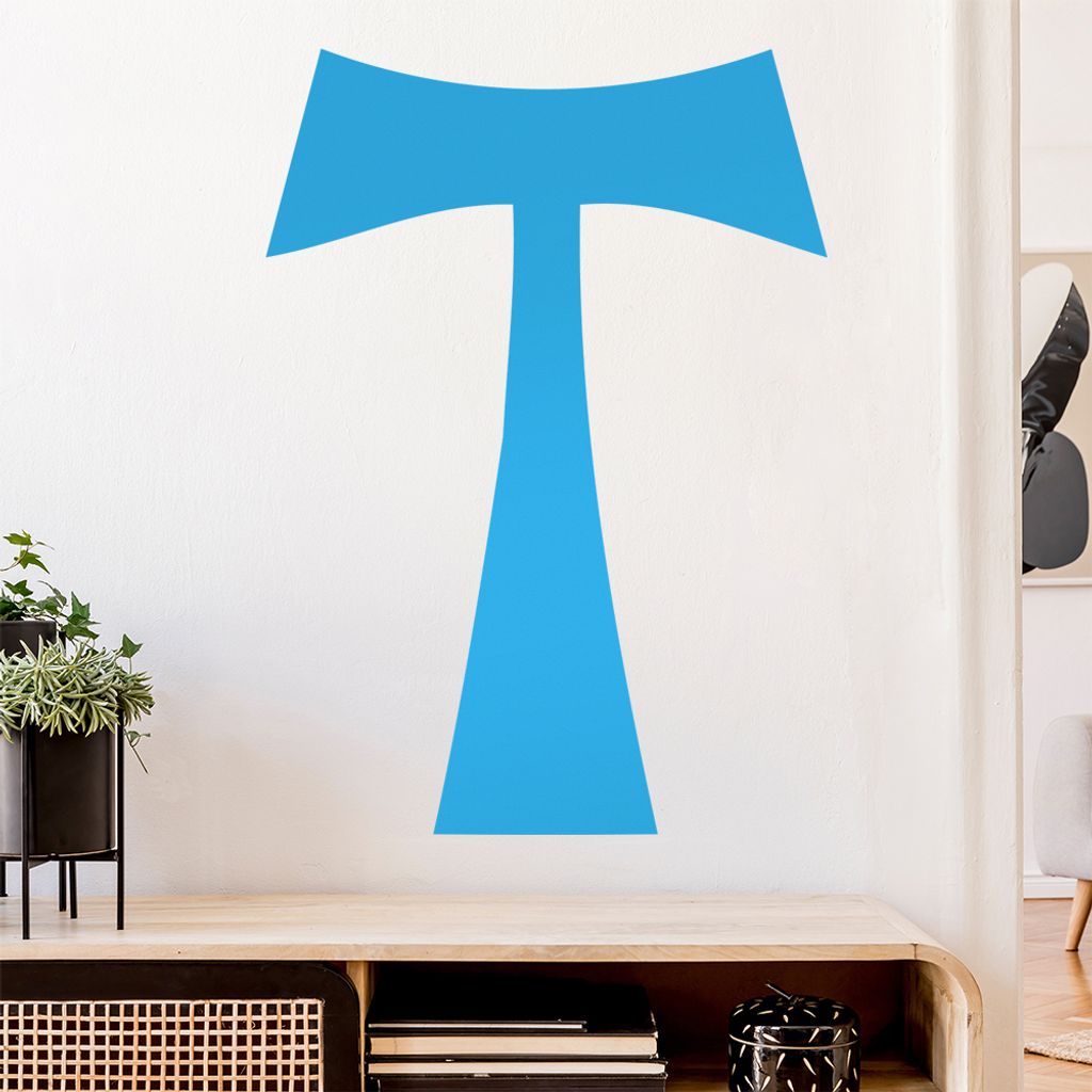 Antoniuskreuz Wandtattoo Wandaufkleber Wall Sticker - Dekoration, Küche, Wohnzimmer, Schlafzimmer, Badezimmer