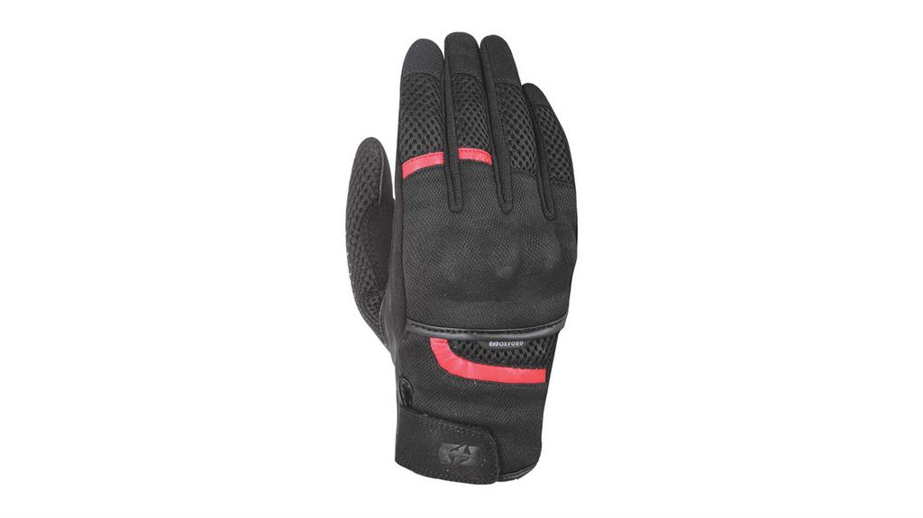 Oxford Handschuh Brisbane Schwarz Rot S