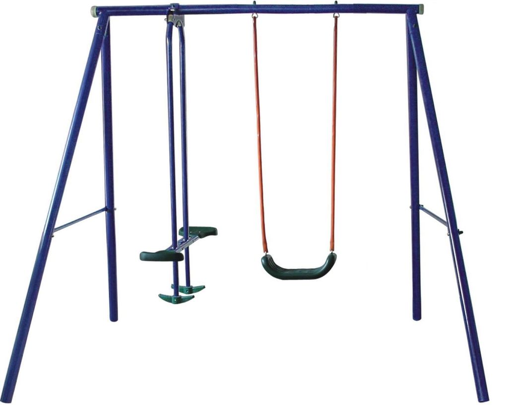 Kinderschaukel MR6070 3-Sitzer Metall Outdoor Produktbild 