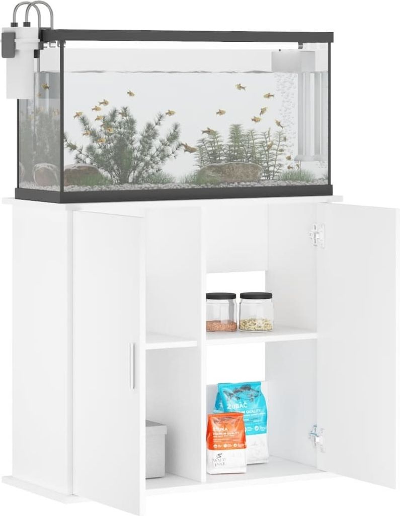 vidaXL Stojak pod akwarium biały 81x36x73 cm Materiał Zdjęcie produktu 8