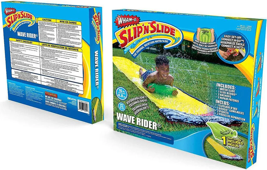 Wham-O Slip 'N Slide Wave Rider : Toboggan Aquatique de 4,87 m pour Jardin