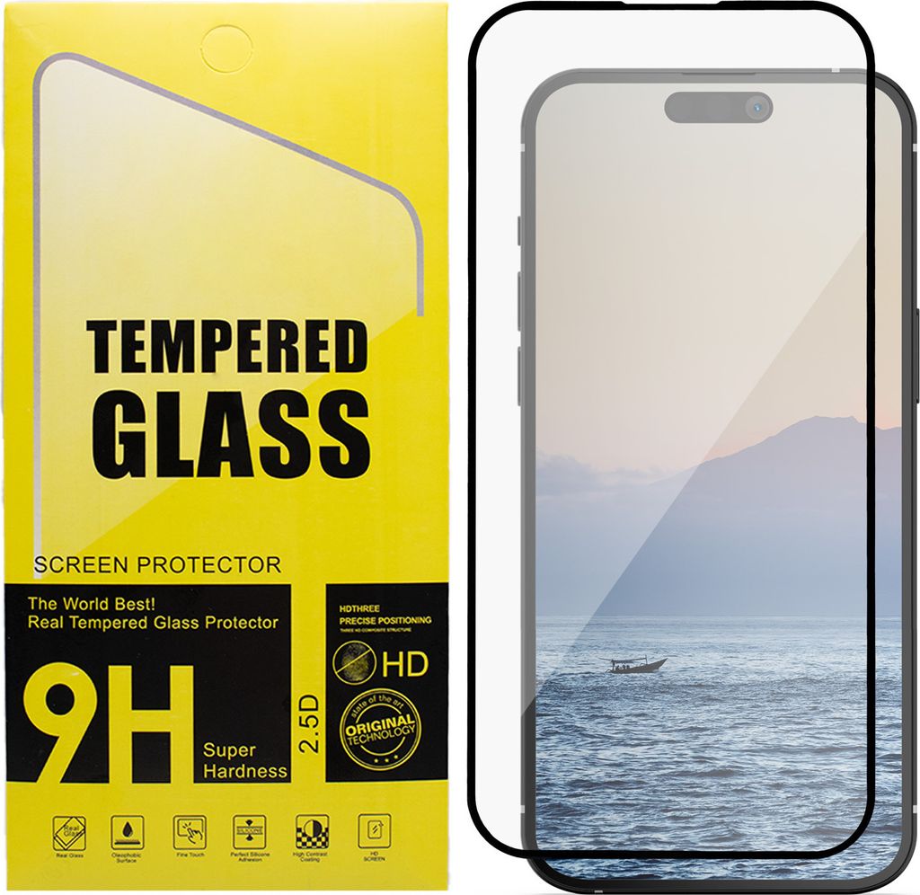 MMOBIEL Displayschutzfolie aus Gehärtetem Glas für iPhone 15 Plus Temperglas 9H