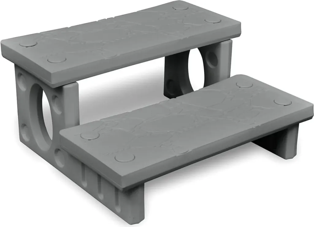 Escalier gris du spa universel antidérapant - Marchepied gris anthracite