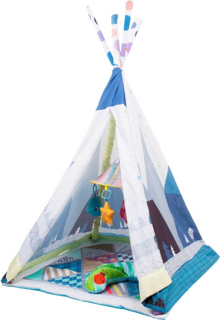 Activity Gym Playmat Spielmatte Krabbeldecke Tipi 2w1 Produktbild 5