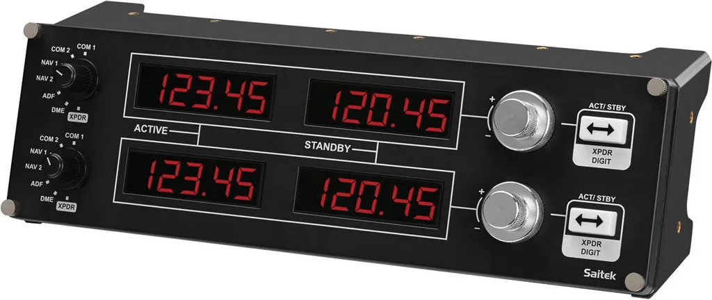 Logitech Radio Panel filaire avec Écrans LED pour PC Flight Simulator