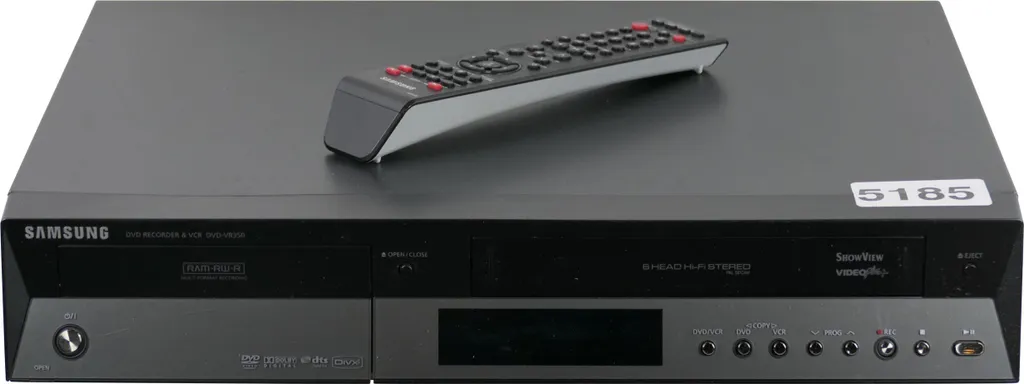 Enregistreur Samsung DVD-VR350 avec Transfert Direct VHS vers DVD Rapide