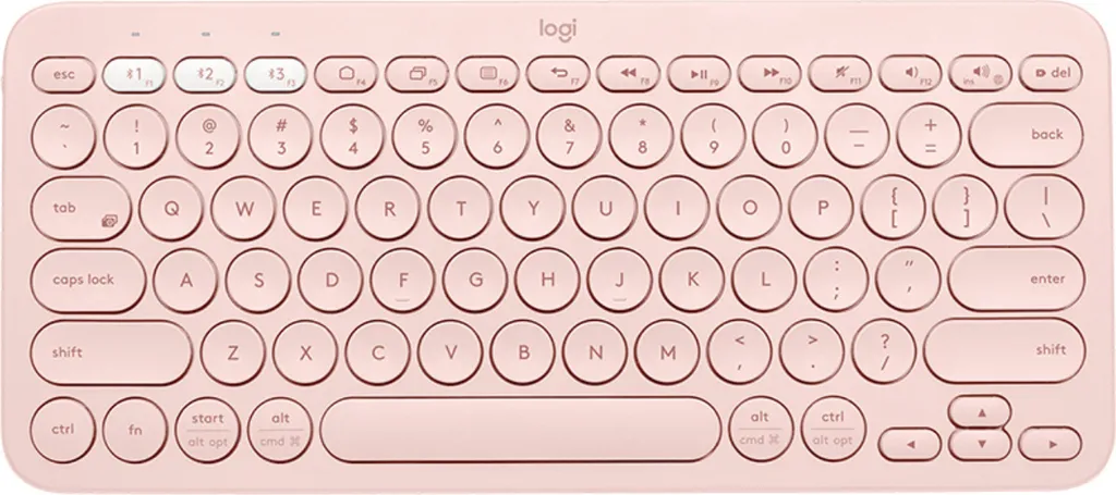 Clavier sans fil Logitech K380 Rose Multi-Device Bluetooth pour Tablette - 5