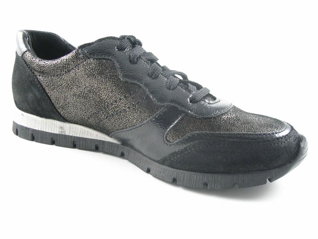 Comfortabel Damen Schnürschuhe bequem schwarz Gr. 37