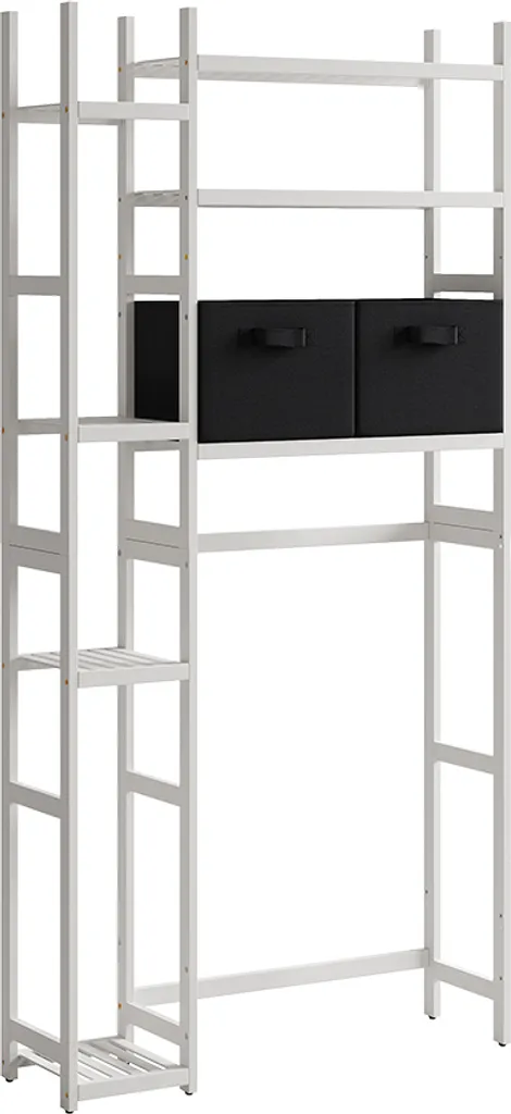 Armoire Machine à Laver Vicco Bilbao Blanc 163cm 2 Tiroirs Modèle 52023