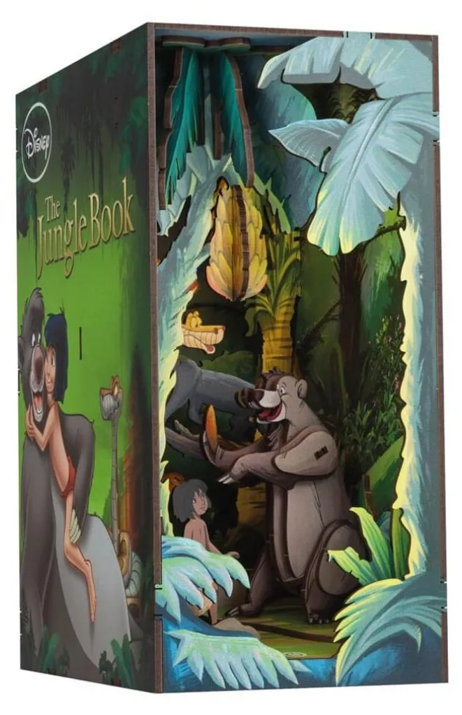 Book Nook Décoratif Disney Le Livre de la Jungle pour Bibliothèque