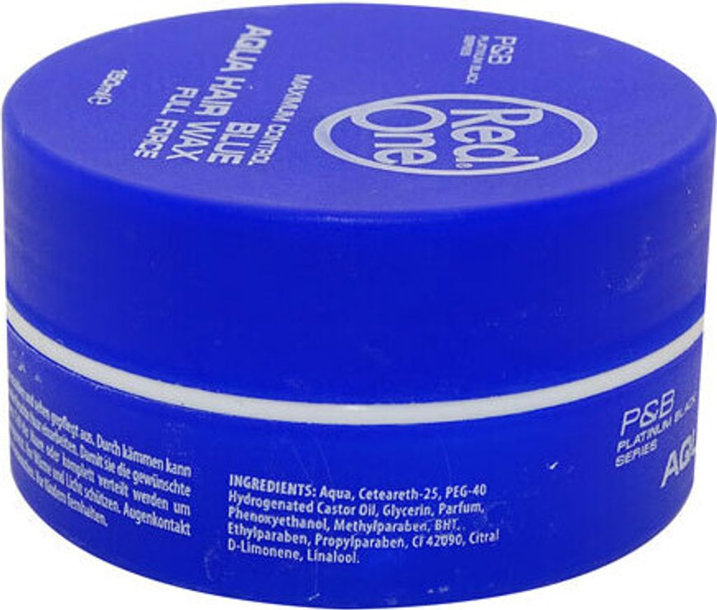 Red One Aqua Haargel Wachs Extra Stark Blau, 150 ml Produktbild 4