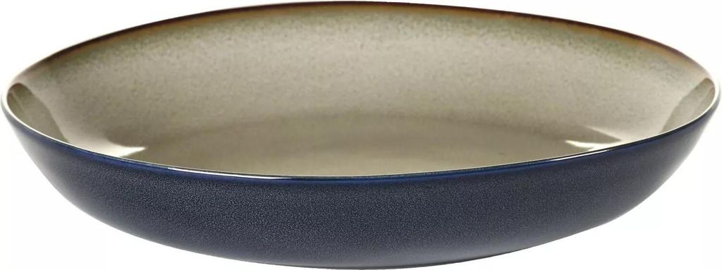 SERAX Teller tief L Misty Grey / Dark Blue, ø: 235 mm