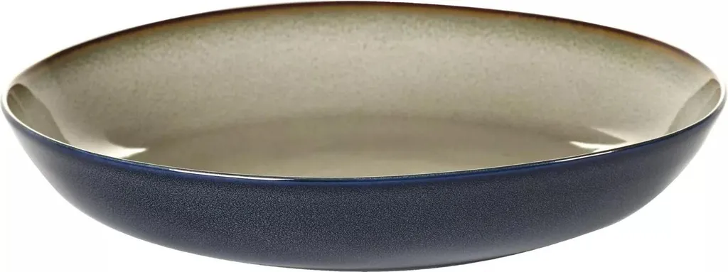 Piastra Profonda Serax Surface L 235mm - Gres Grigio/Blu Sergio Herman