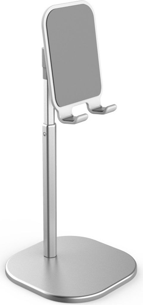 Universal Schreibtisch Teleskop Handyhalter Stand für Mobiltelefon/Tablet Desktop Handy für iphone ipad xiaomi Bracket Retractable Silve