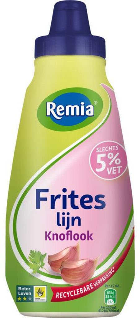 Remia Friteslijn Knoflook Sauce 350g – Cremige Produktbild 
