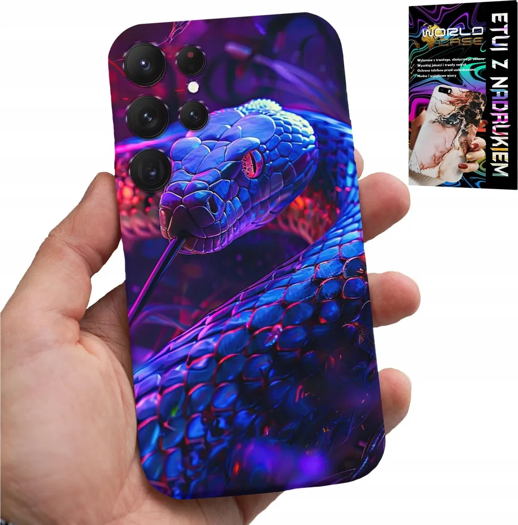 Custodia Serpente Samsung S25 Ultra + Pellicola | Protezione Rettile Lusso