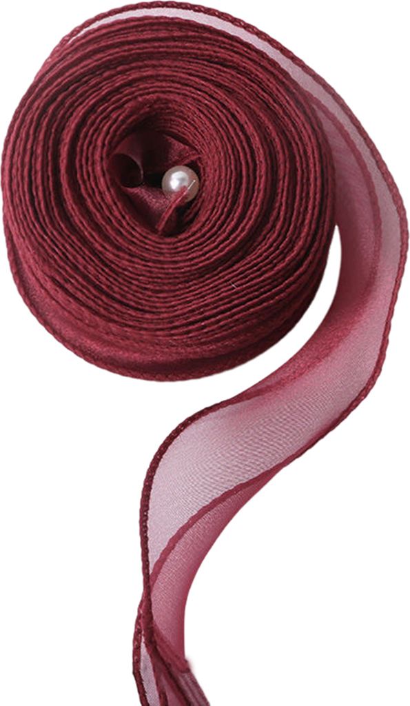 1 Rolle Band, weich, Blumensträuße, Verpackung, Nylongarnband, DIY-Geschenkverpackungsband zum Basteln, Schleifen, Kränze, Dekoration, Weinrot