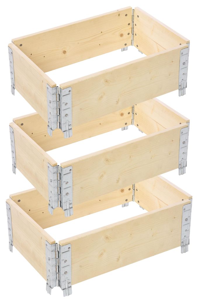 Garronda 3 pièces rehausse en bois pour palette caisse de Image du produit 