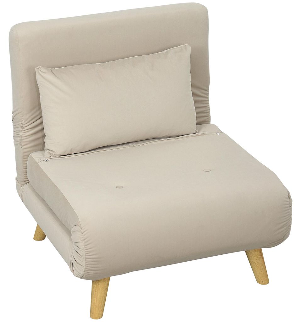 HOMCOM slaapstoel, verstelbare fauteuil met bedfunctie, Productafbeelding 