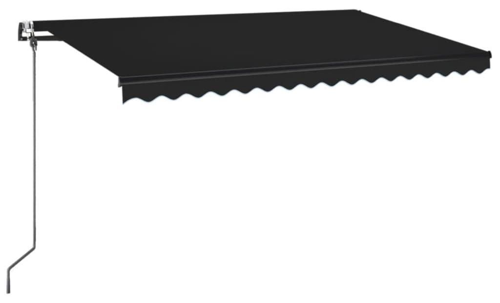 vidaXL Store automatique rétractable 450x350 cm Anthracite Image du produit 
