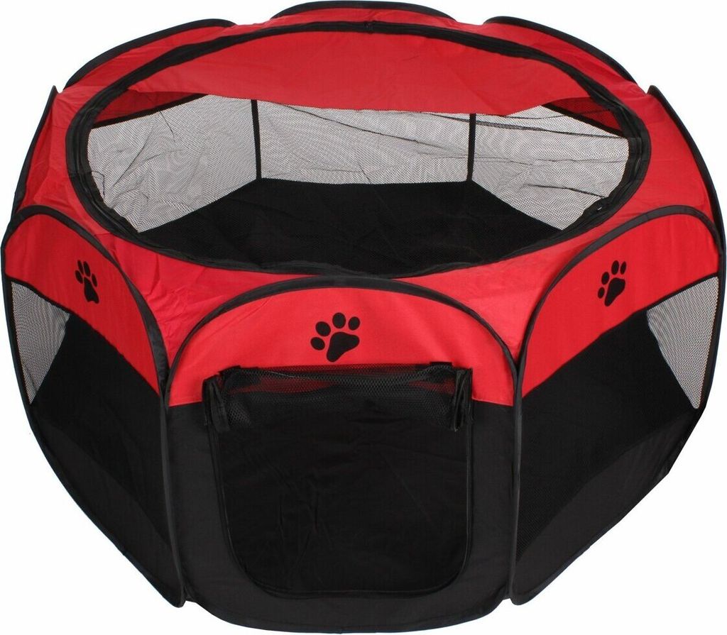 Pet Achteckiger Hundestift rot-schwarz Produktbild 
