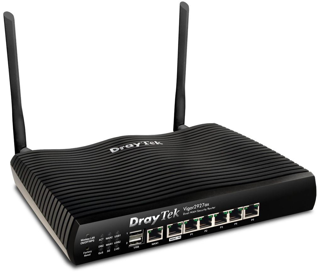 DrayTek Vigor 2927ax   WLAN-AX SecureRouter DUAL-WAN retail Image du produit 