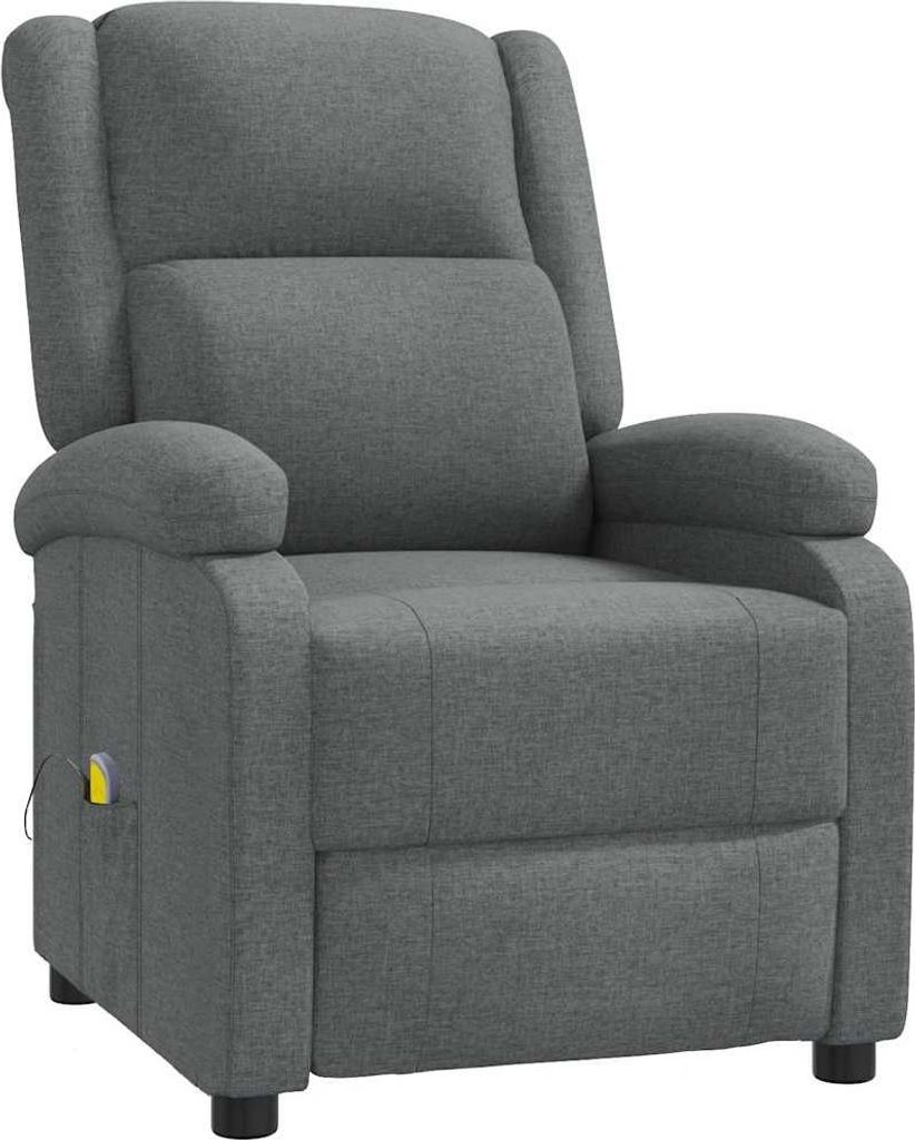 vidaXL Massagesessel Dunkelgrau Stoff Produktbild 