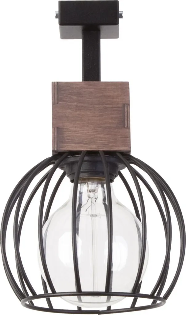Plafonnier décoratif noir en métal 15W Milan E27 au design géométrique chic