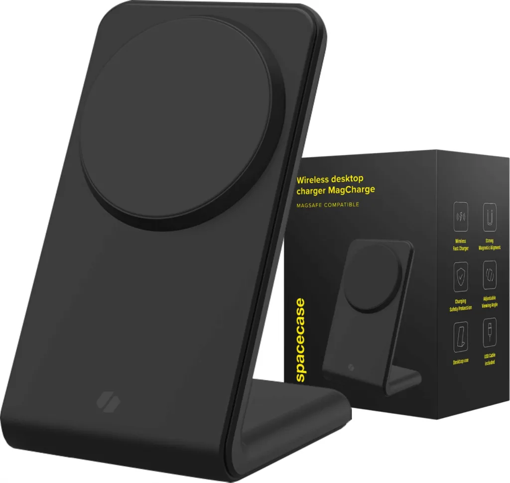 Chargeur sans fil iPhone pour bureau et voyage SPACECASE WM2B Magsafe