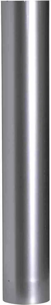 Conduit d'Évacuation 750mm pour Poêle à Bois Ø130mm Gris Argenté FIREFIX