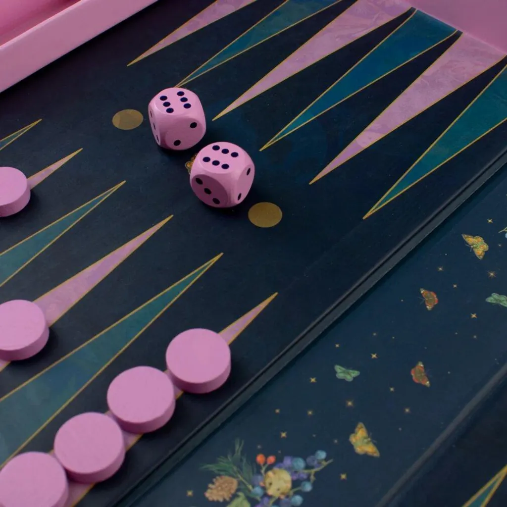 Jeu de Backgammon Complet Gibsons - Coffret de Voyage Format Standard