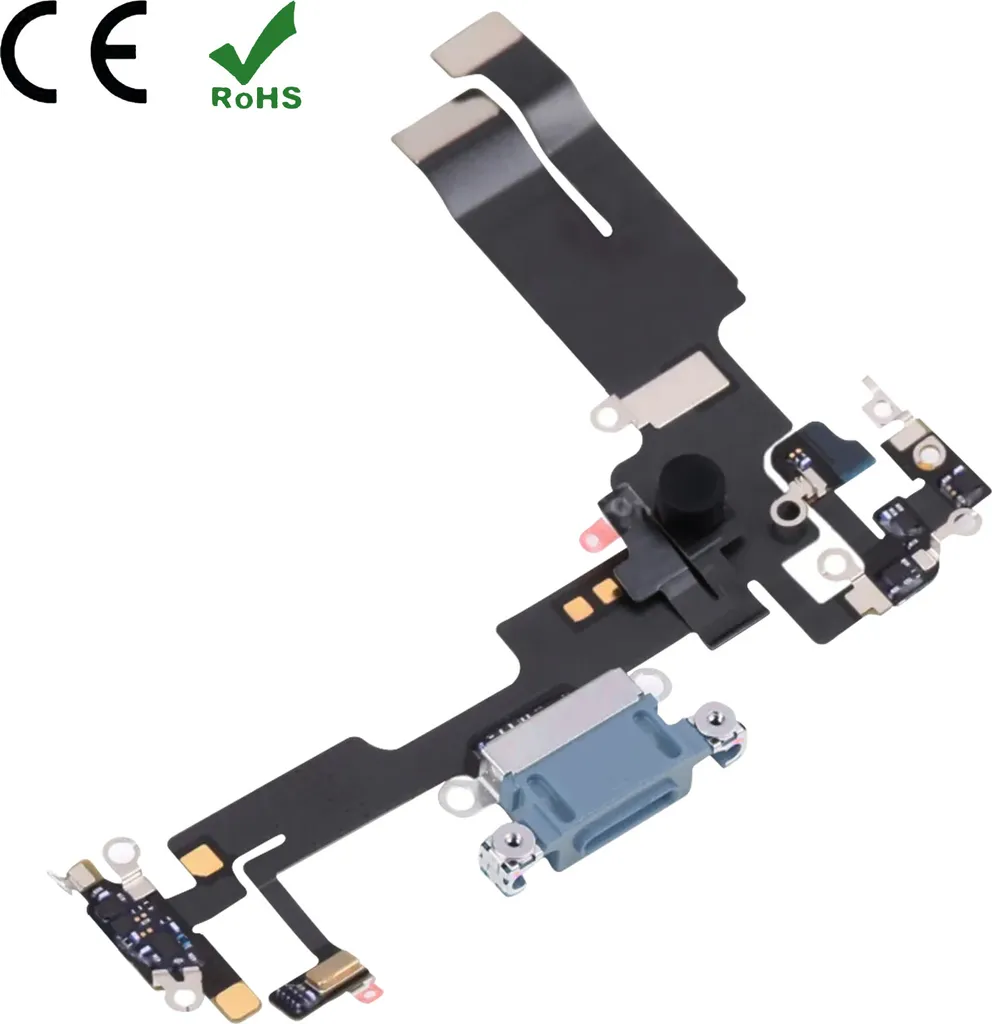 Nappe de charge Lightning iPhone 14 - Pièce de rechange avec micro - 4
