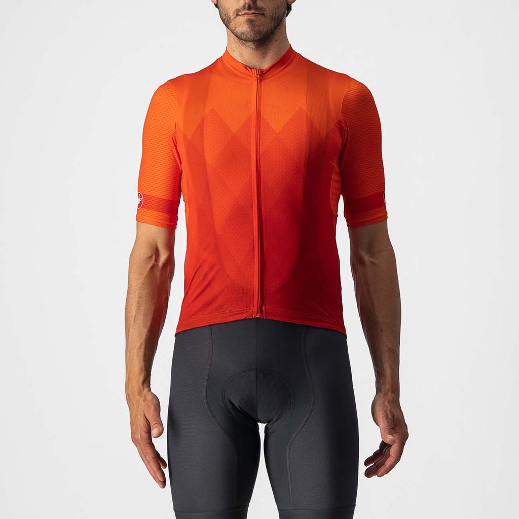 CASTELLI Kurzarm Fahrradtrikot - A TUTTA - Rot M