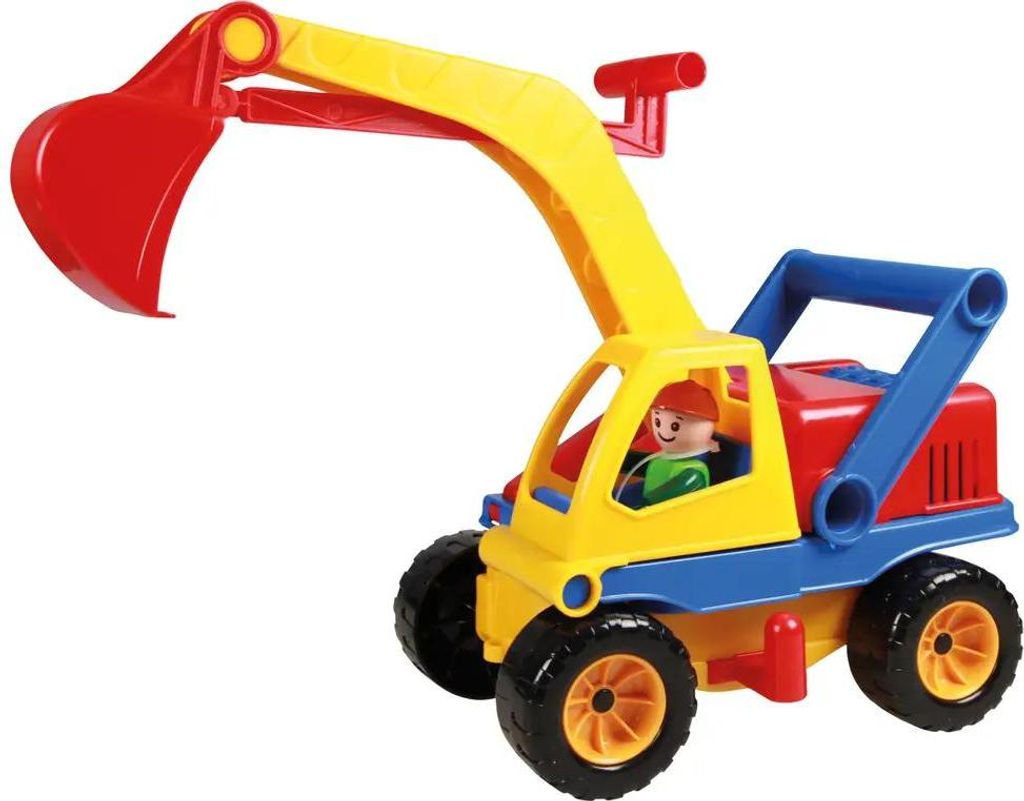 Scavatrice per auto con figura attiva in plastica 35cm 24m+ Immagine del prodotto 