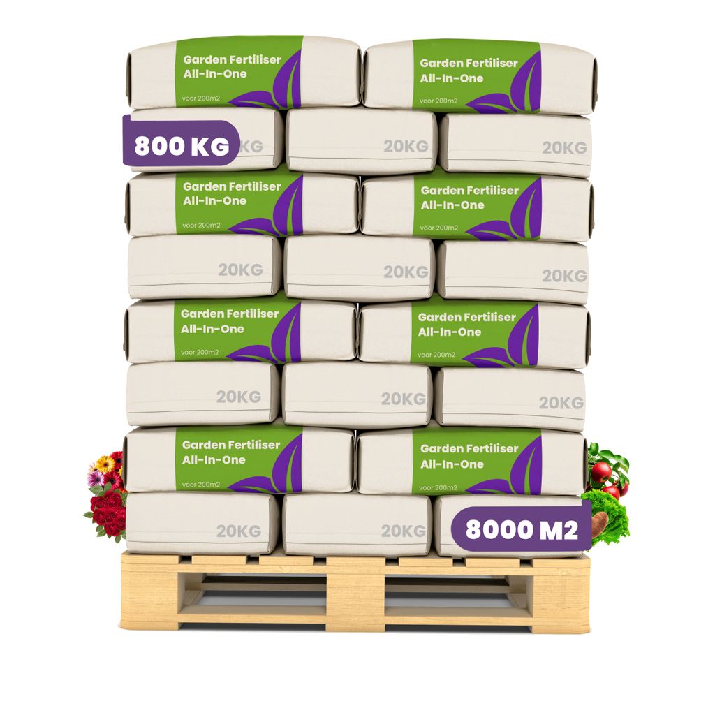Gartendünger All-In-One (40x = 800 kg – für 8.000m2)- Organifer