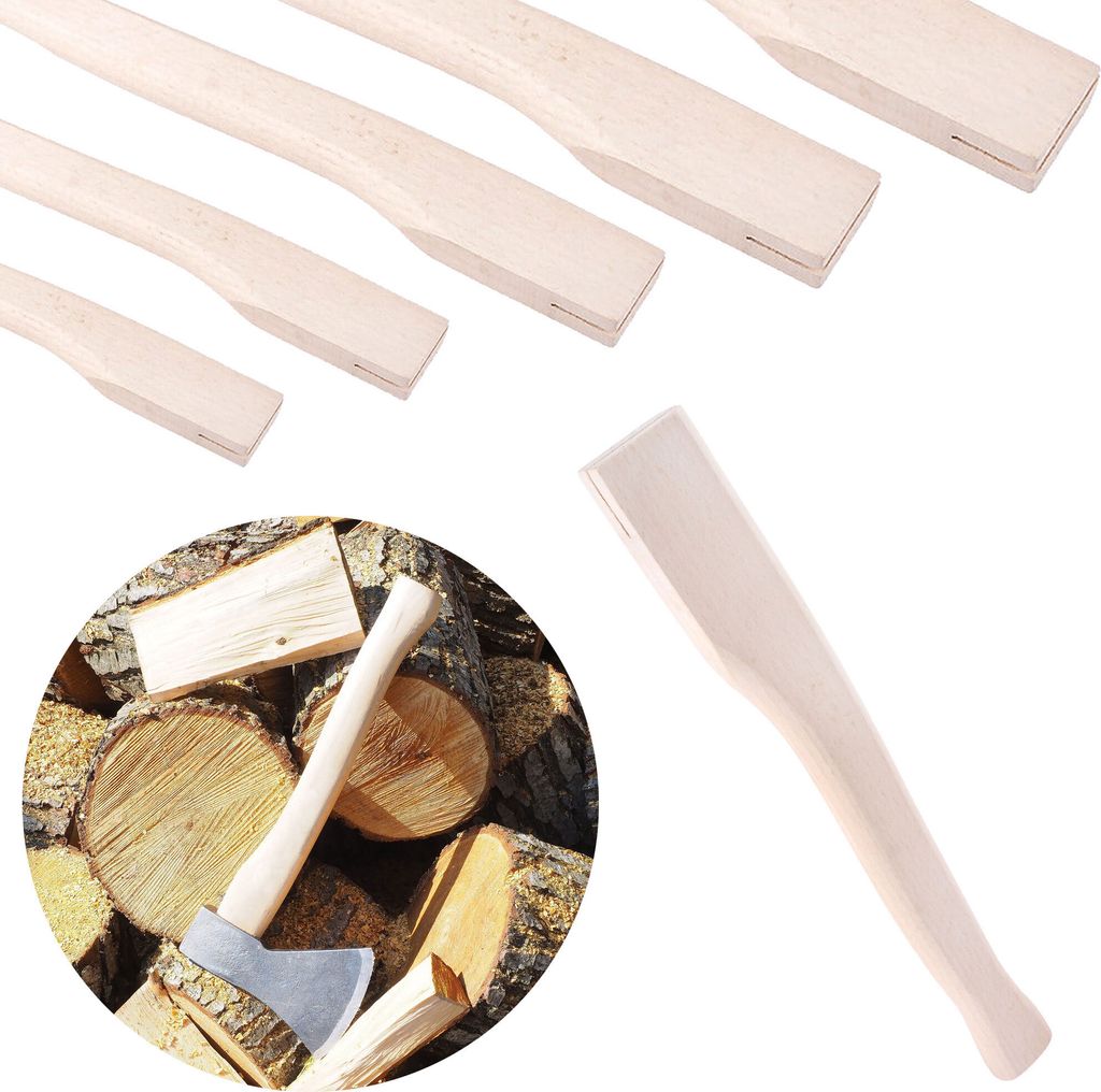 BAUSTER Axtstiel Beilstiel Holz Ersatzstiel Ersatzstiele Holzstiel Stiel Axtgriff Buchenholz Solide und Robuste 70cm