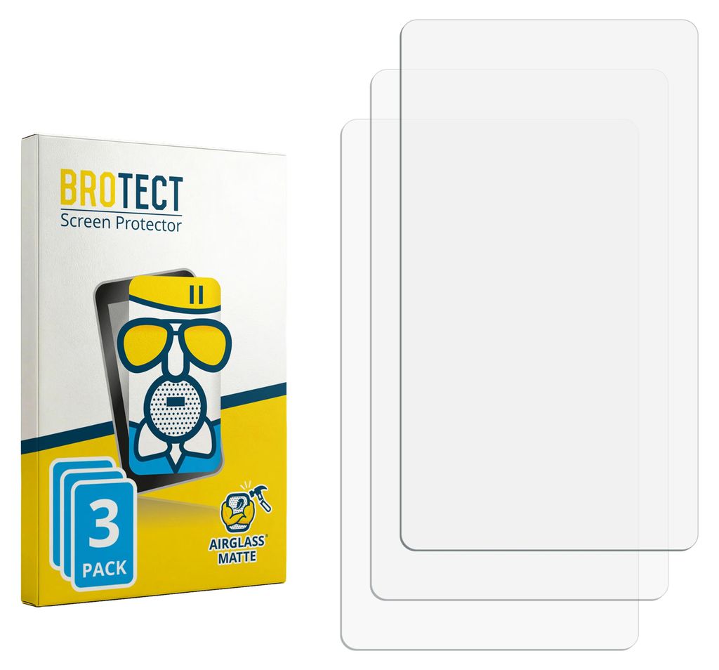 3x BROTECT Entspiegelungs Schutzglas für Sunmi P2 SE Schutzfolie Panzer Folie Glas Display Schutz matt