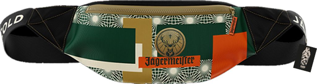 Jägermeister Gürteltasche Orange Grün Braun - Bauchtasche Produktbild 
