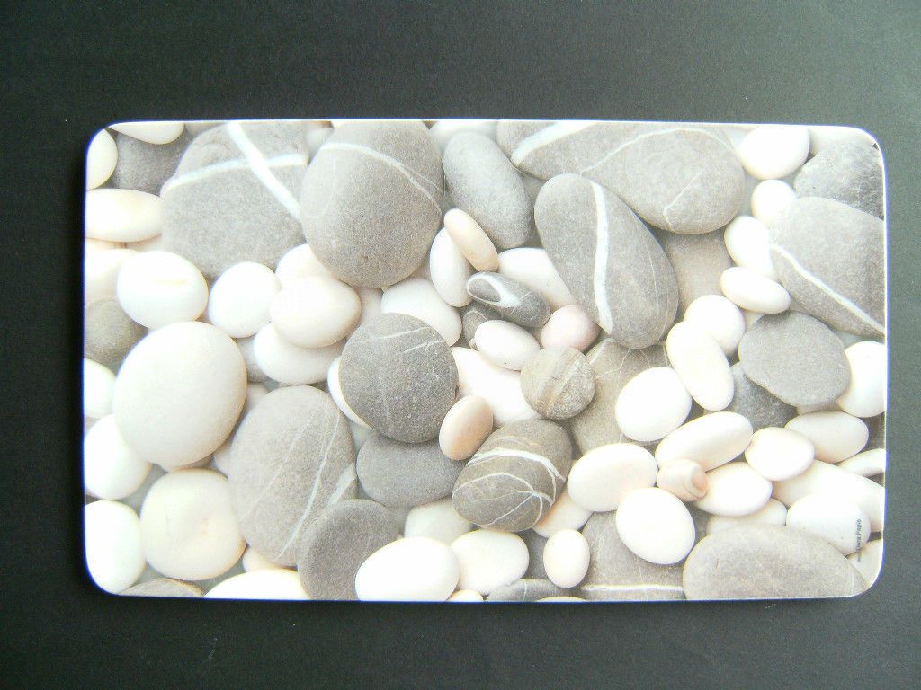Frühstücksbrettchen Kieselsteine, 24 x 14 cm, Steine Brettchen