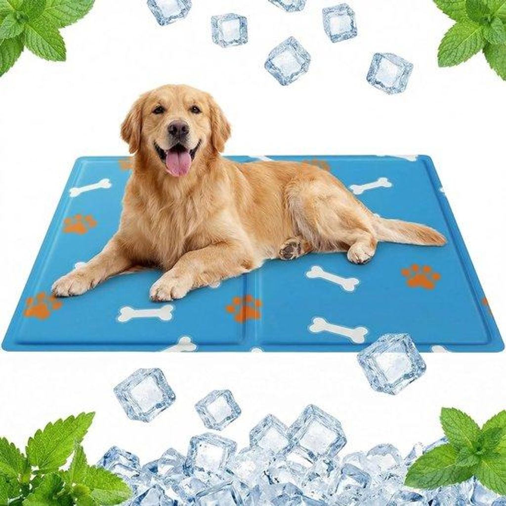 Famanu Kühlmatte für Hunde – selbstkühlendes Kissen für Haustiere, nachhaltig und ungiftig