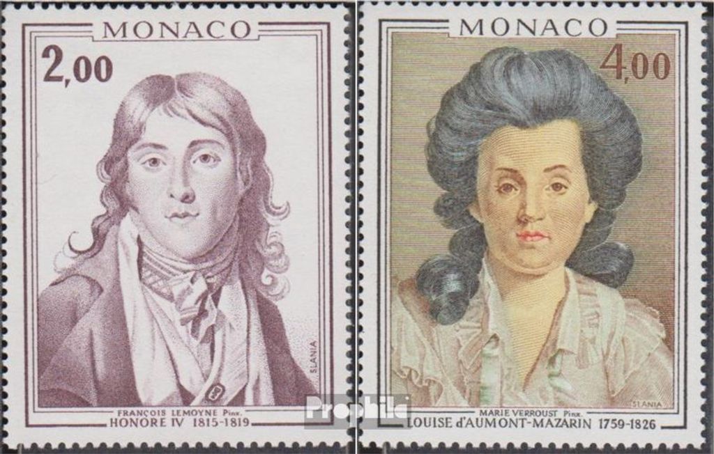 Briefmarken Monaco 1976 Mi 1237-1238 (kompl.Ausg.) Produktbild 