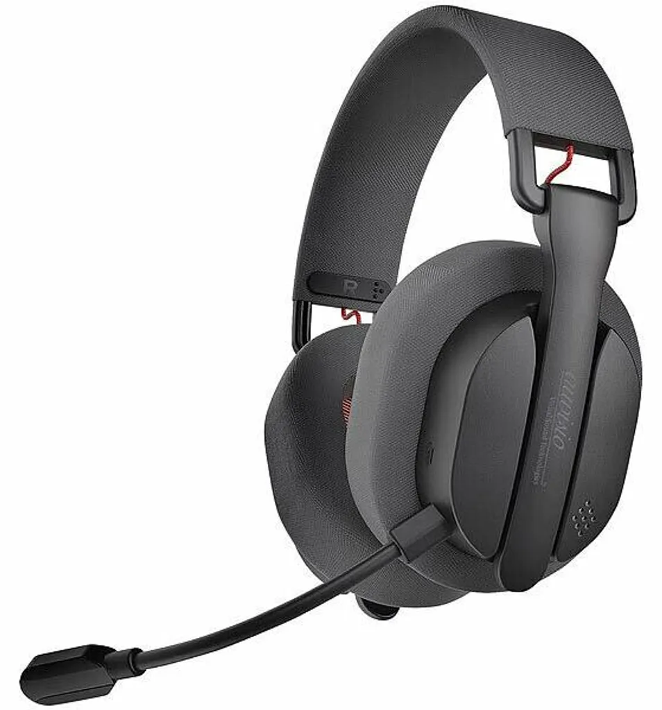 Casque gaming pliable à double connexion Bluetooth et RF 2.4 GHz
